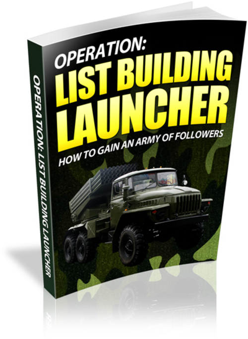 Product picture List Building Launcher MRR Ebook