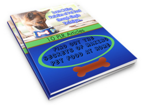 Product picture Secrets Of Making Pet Food At Home MRR Ebook