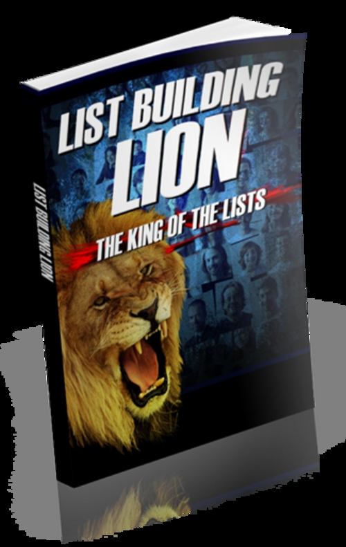 Product picture List Building Lion Comes with Private Label Rights
