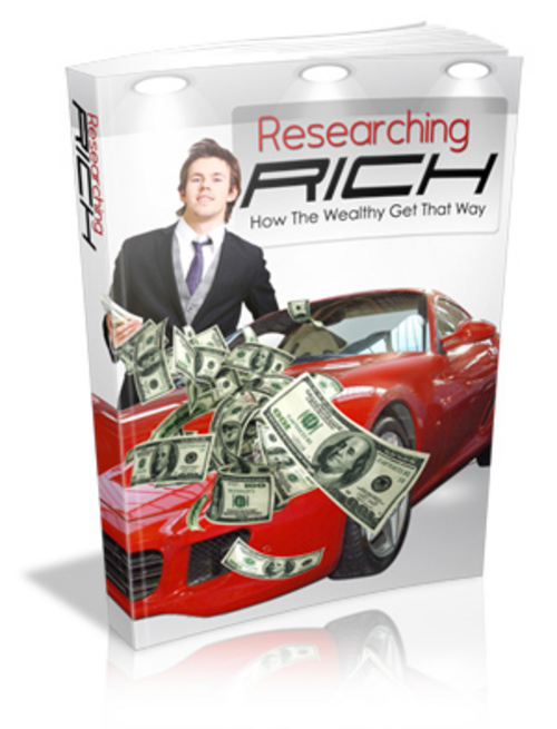 Product picture  Researching Rich  Comes with Master Resale Rights