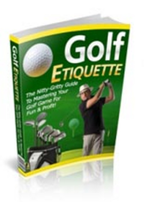 Product picture  Golf Etiquette  Comes with Master Resale Rights
