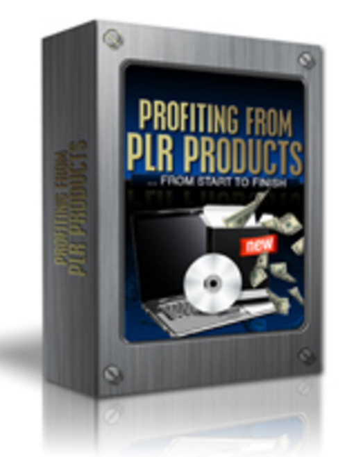Product picture Profiting From PLR Products Comes with Master Resale Rights