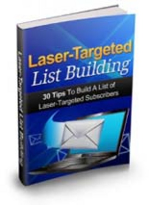 Product picture Laser Targeted List Building Comes with Master Resale Rights