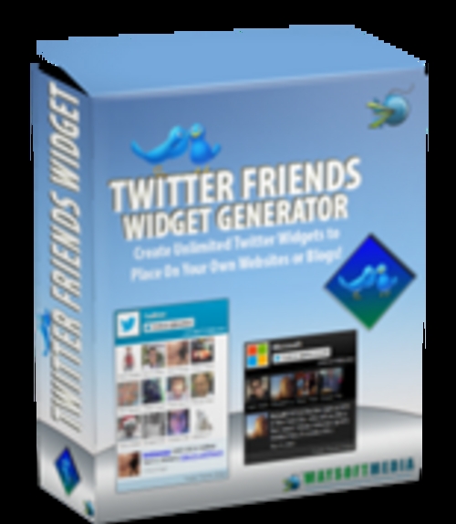 Product picture Twitter Friends Widget Comes with Master Resale Rights