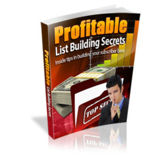 Product picture Profitable List Building Secrets Comes with Master Resale