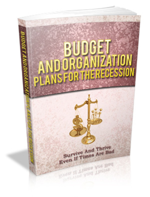 Product picture Budget And Organization Plans For The Recession Comes with M